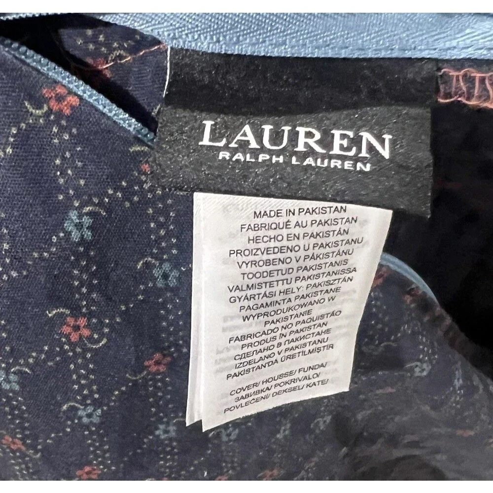 Lauren Ralph‎ Lauren Claremont Quilted Floral Patchwork Sham Standard 20x26